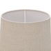 Laney Natural Wash Candlestick Lamp With Linen Shade 70cm