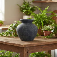 Amalfi Grey Stone Look Vase 30cm | Annie Mo's