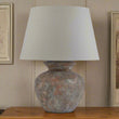 Siena Brown Table Lamp With Linen Shade 63cm | Annie Mo's