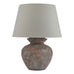 Siena Brown Table Lamp With Linen Shade 63cm | Annie Mo's