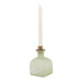 Smoked Sage and Aged Brass Candle Holder Vase 15cm