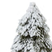 Small Snowy Cedar Tree On Wood Block 30cm