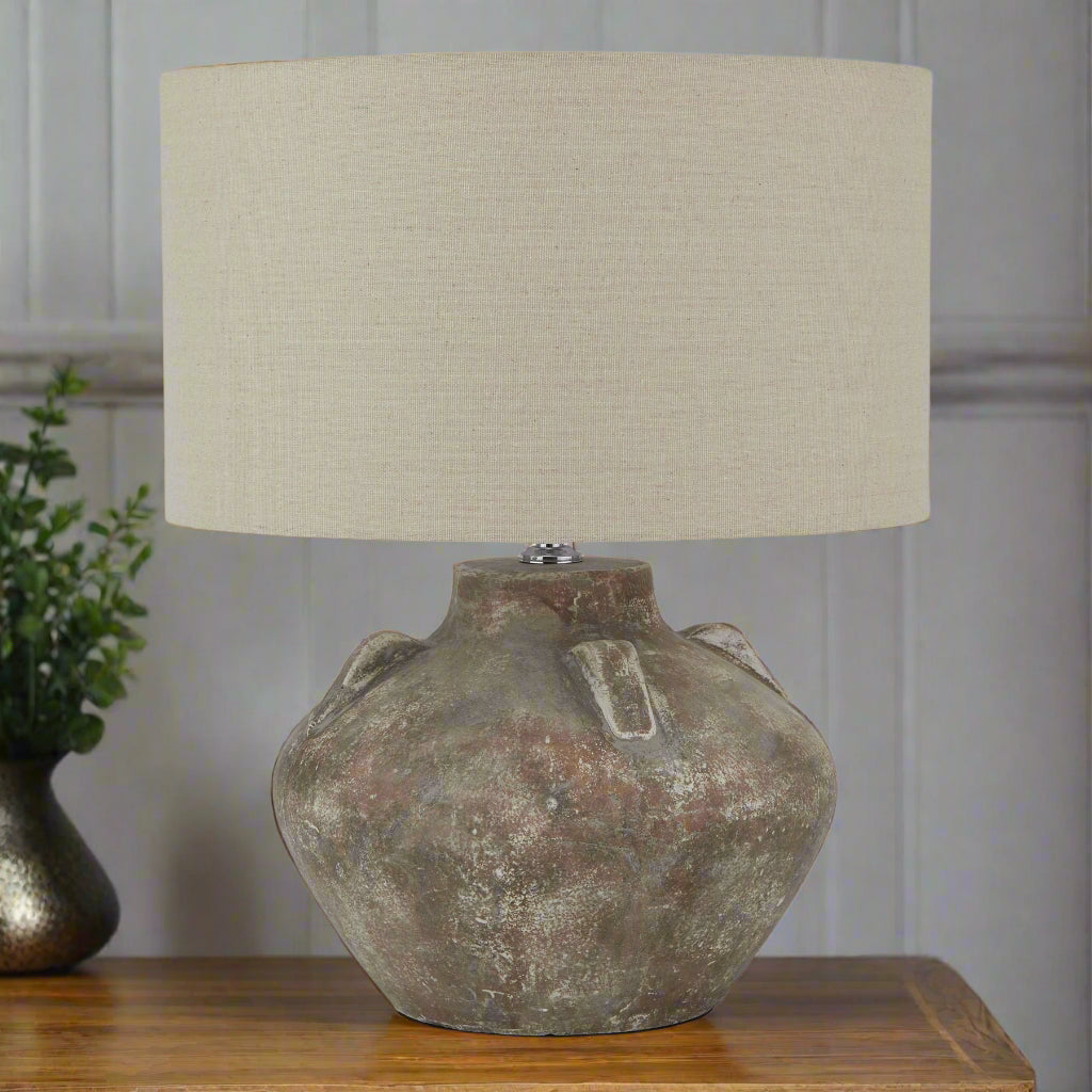 Siena Brown Lekanis Lamp with Shade | Annie Mo's