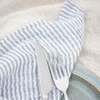 Light Blue Stripe Double Woven Napkins | Annie Mo's