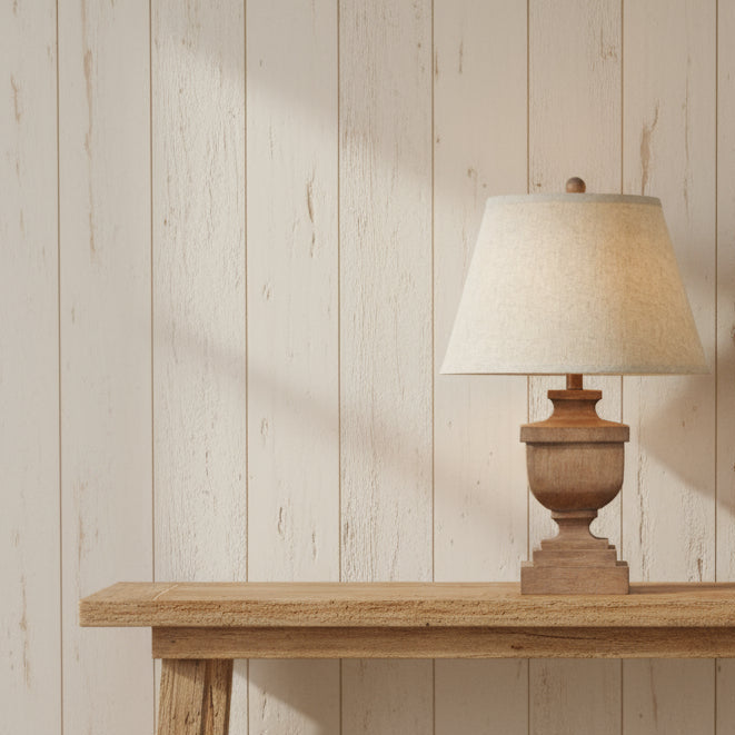 Ravelle Table Lamp With Edged Linen Shade 60cm