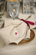 Goose Motif Linen Coloured Napkin 40x40cm