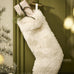 Christmas Stocking in Cream Sheep Skin 55cm