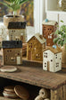Brighton Tealight House with Brown Door 13cm