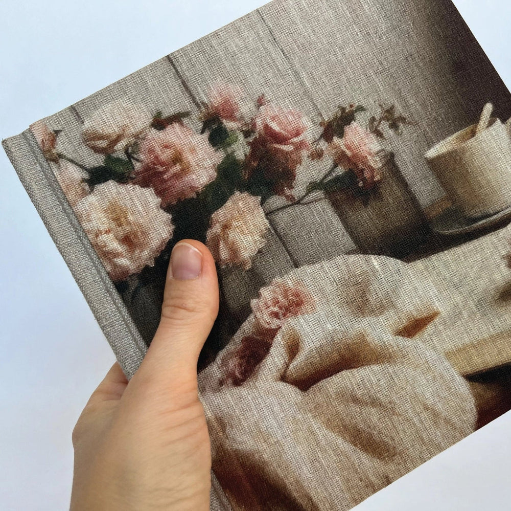 "Peaceful Afternoon" Handmade Linen Hardcover Notebook | Diary | Annie Mo's