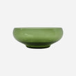Bubbled Green Glass Bowl 24.5cm