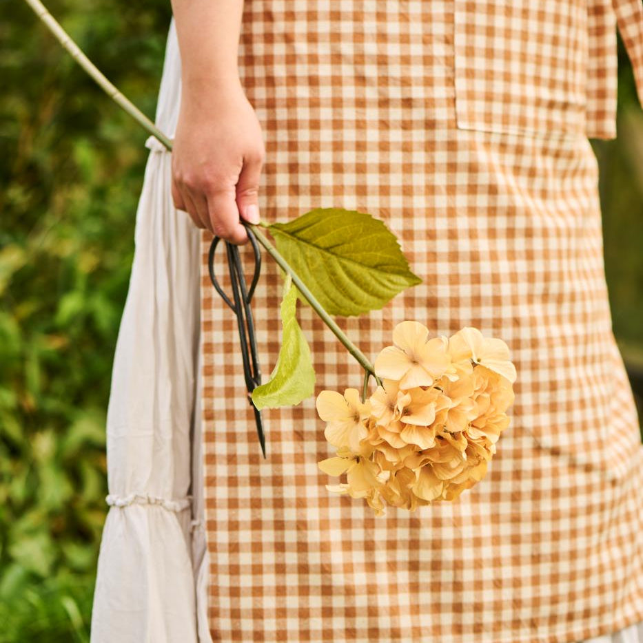 Golden Faux Hydrangea Stem 60cm | Annie Mo's