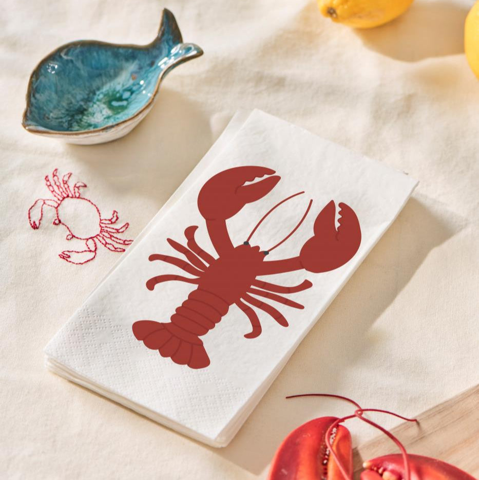 Lobster Paper Napkins - 16 Pieces per Pack | Annie Mo's
