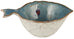 Mini Fish Shaped Bowl in Ocean Blue Glaze 11cm
