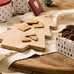 Acacia Wood Christmas Tree Shaped Board 35cm