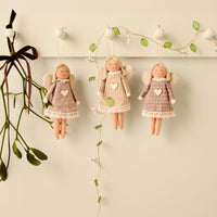 Three Assorted Nostalgic Angels 15cm