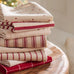 Tea Towel with Red Hearts 50cm x 70cm