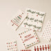 50 Square Paper Napkins - Christmas Garlands 40cm