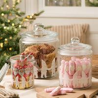 Large Glass Jar  with Santa's Helpers 4000 ml