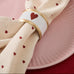 Red Heart Linen Coloured Napkin 40x40cm