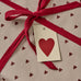 Paper Gift Wrap with Hearts Design 500cm per Roll