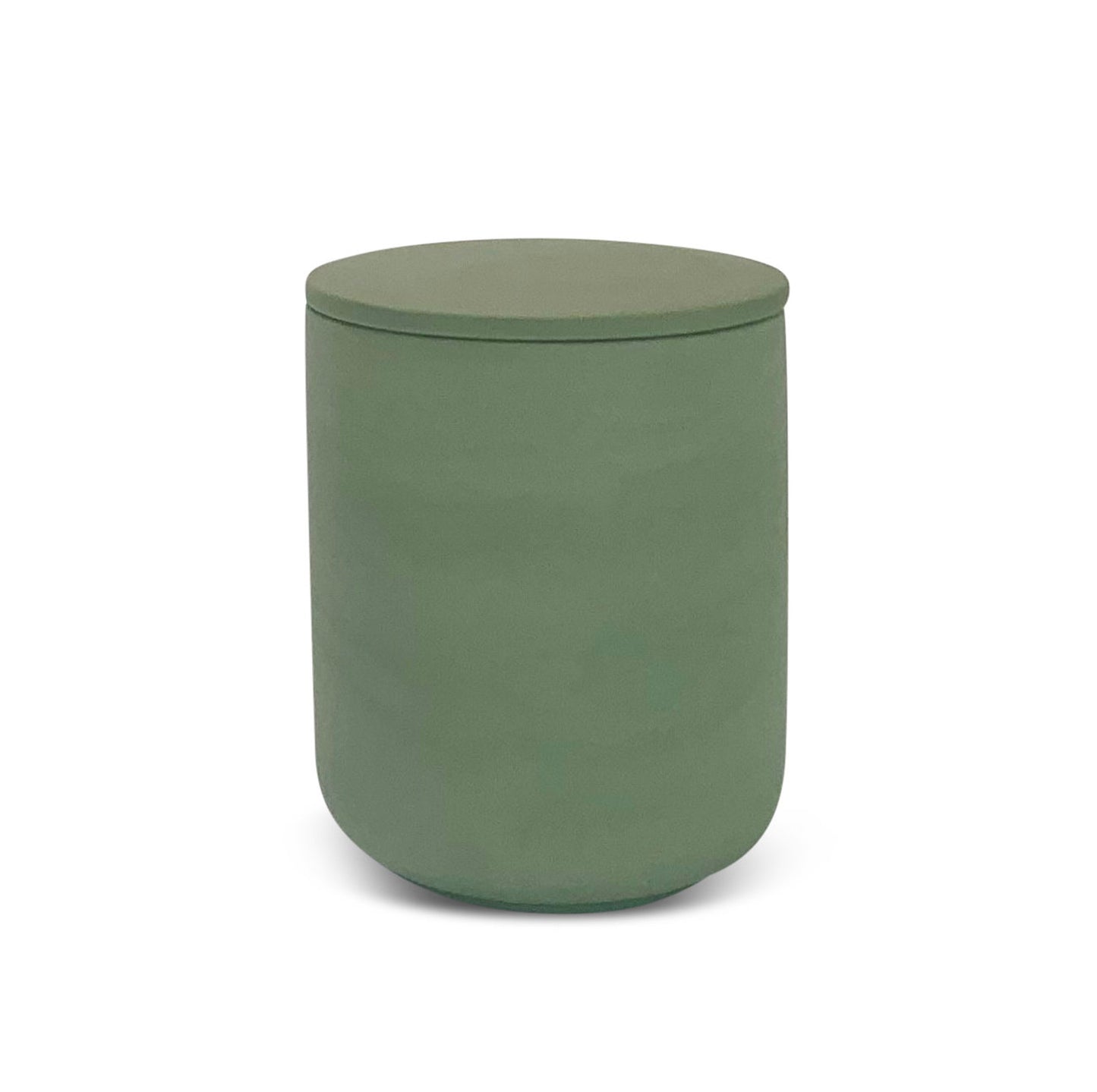 Ceramic Pot Candle - Matt Sage Green with Lid - Rosemary and Thyme-2