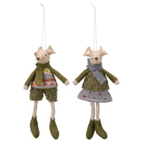 Mix of Two Assorted Henry and Hilda Mouse Hangers 15cm | Annie Mo's