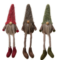 Set of Three Mixed Edge Sitting Gonks 19cm | Annie Mo's