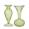 Mini Green Fluted Glass Vases - Style Choice | Annie Mo's
