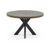 Ellipse Fumed Oak Four Seat Circular Dining Table