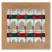 Six Boxed Nostalgia Santa/Tree Crackers 31cm | Annie Mo's