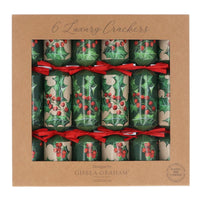 Six Boxed Holly Crackers 31cm | Annie Mo's