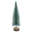 Bristle Ornament 36cm - Snowy Green Tree on Log | Annie Mo's