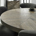 Ellipse Fumed Oak Four Seat Circular Dining Table