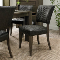 Logan Fumed Oak Upholstered Chair (Pair)