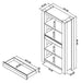 Logan Fumed Oak Display Cabinet