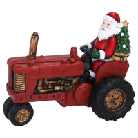 Resin Santa on Tractor Ornament 20cm | Annie Mo's