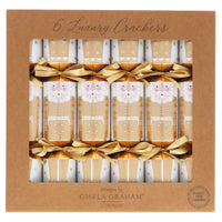 Boxed Set of Six Cream and Gold Nutcrackers 30cm | Annie Mo's
