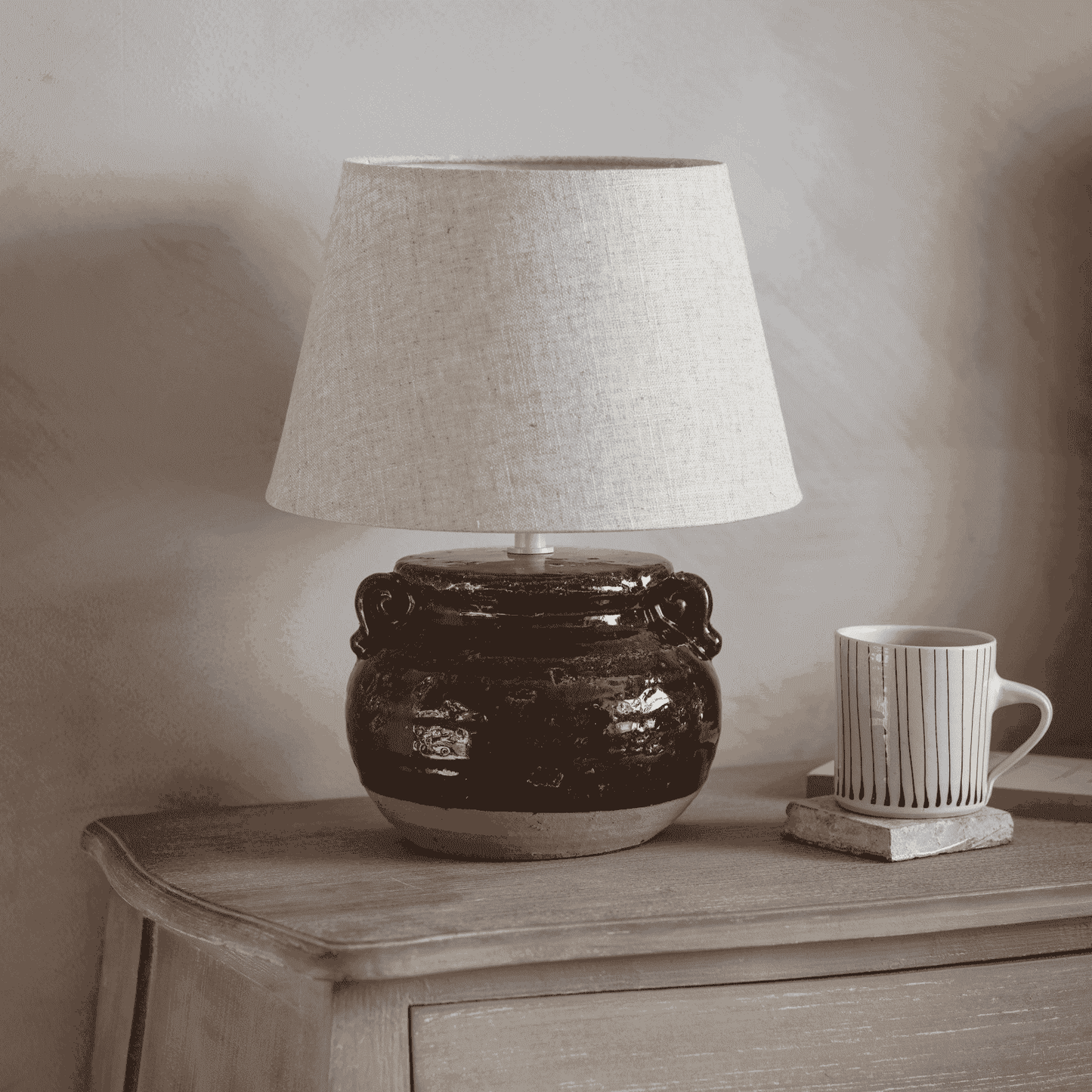 Highridge Squat Amphora Table Lamp 35cm