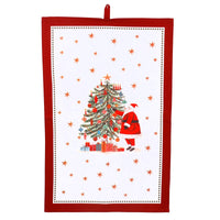 Nostalgia Santa Cotton Tea Towel 70cm | Annie Mo's
