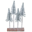 Acrylic Ornament 35cm - Frosted Slim Four Trees on Log | Annie Mo's