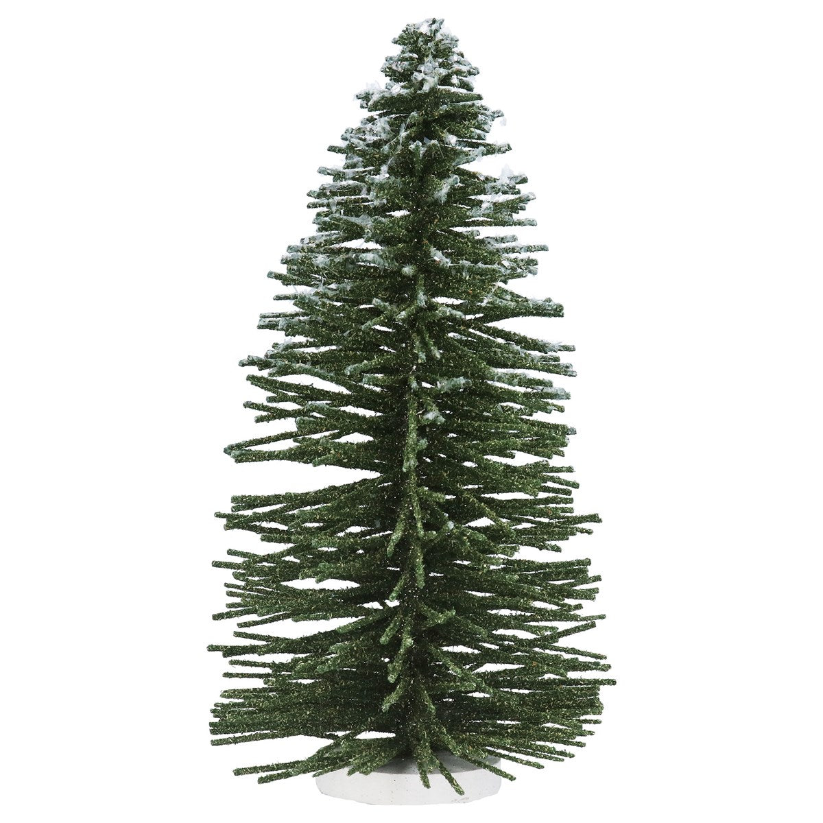 Bristle Ornament 35cm - Green Wide Bristle Snowy Tree | Annie Mo's