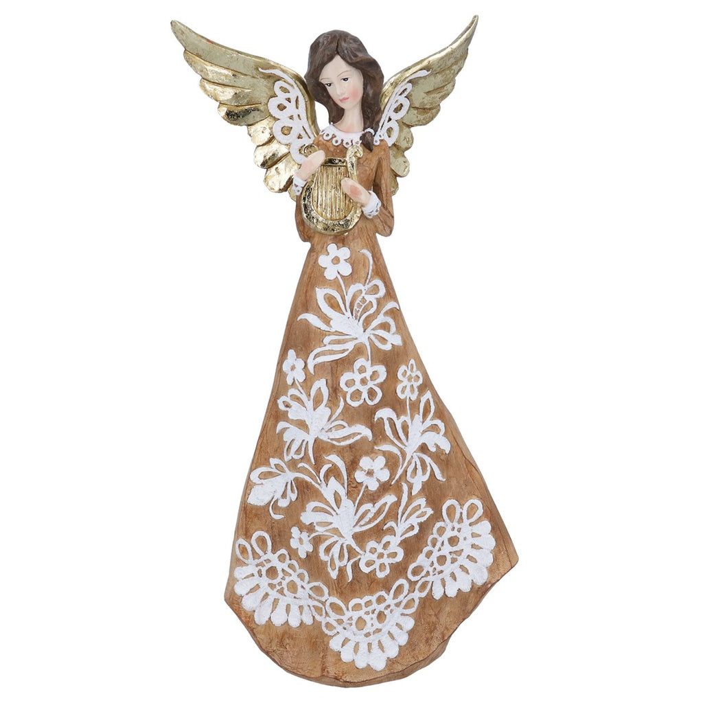 Resin Wood Effect Angle with White Pattern 31cm | Annie Mo's