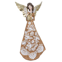 Resin Wood Effect Angle with White Pattern 31cm | Annie Mo's