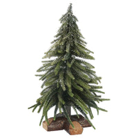 Green Tree with Gold Sparkles on Log Base 33cm | Annie Mo's