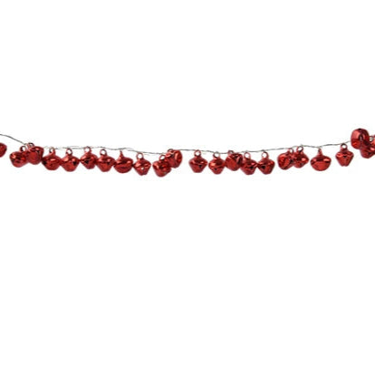 Garland with Red Iron Mini Bells 120cm | Annie Mo's