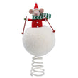 Skiing Mouse Wool Tree Topper 29cm