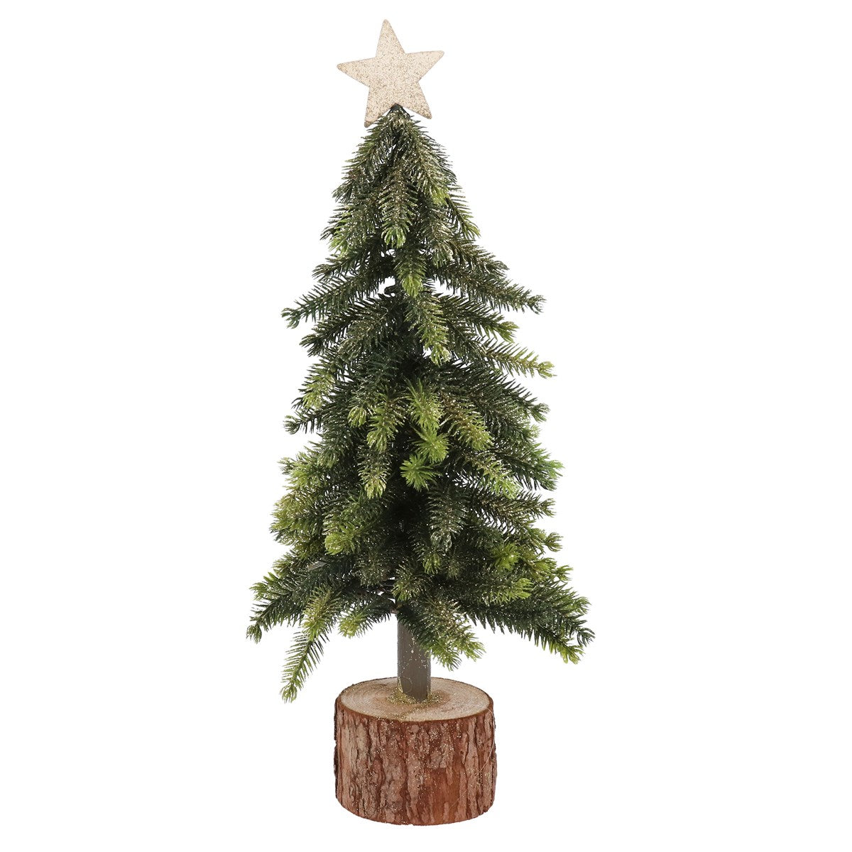Bristle Tree, 39cm - On Log with Star | Annie Mo's