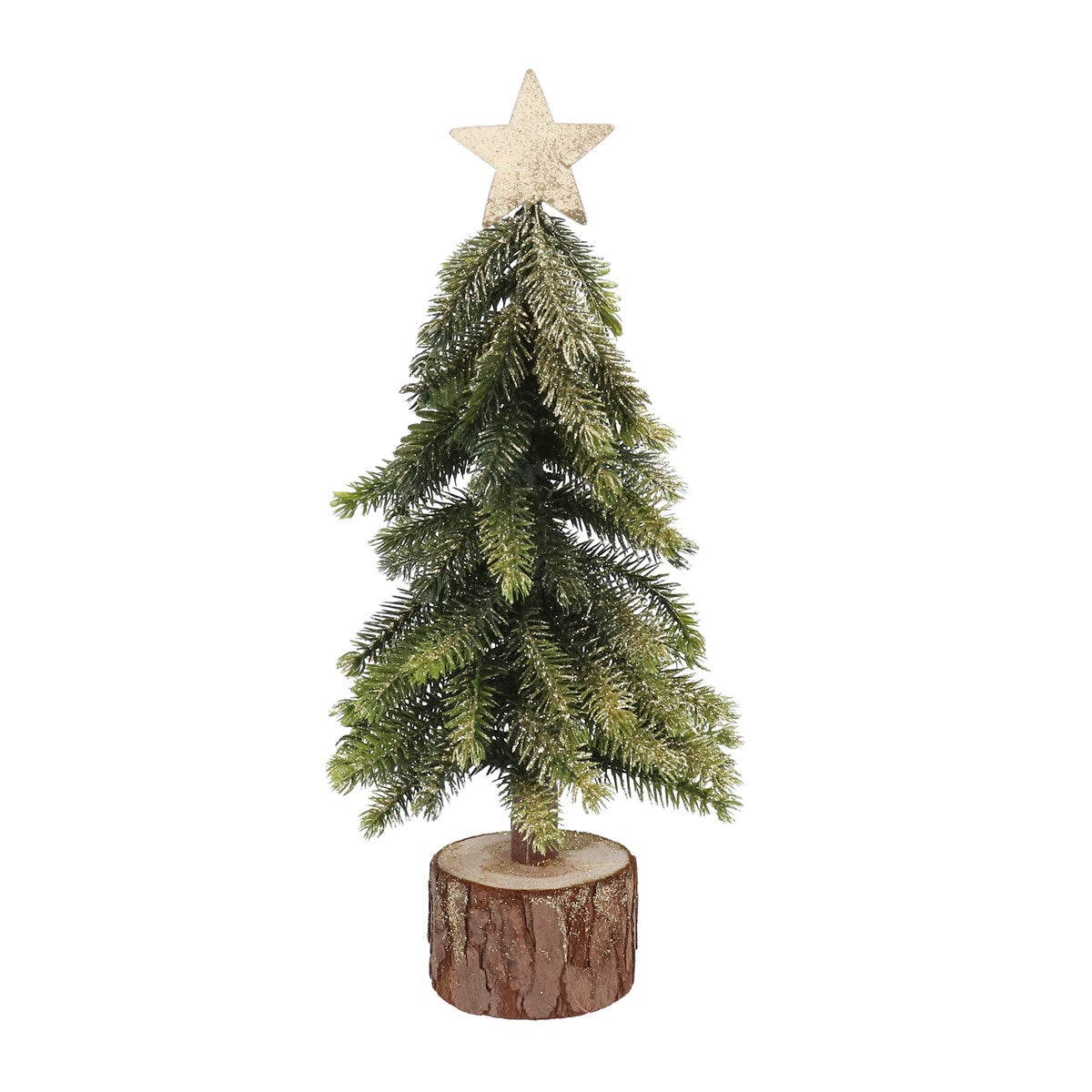 Bristle Tree, 30cm - On Log with Star | Annie Mo's