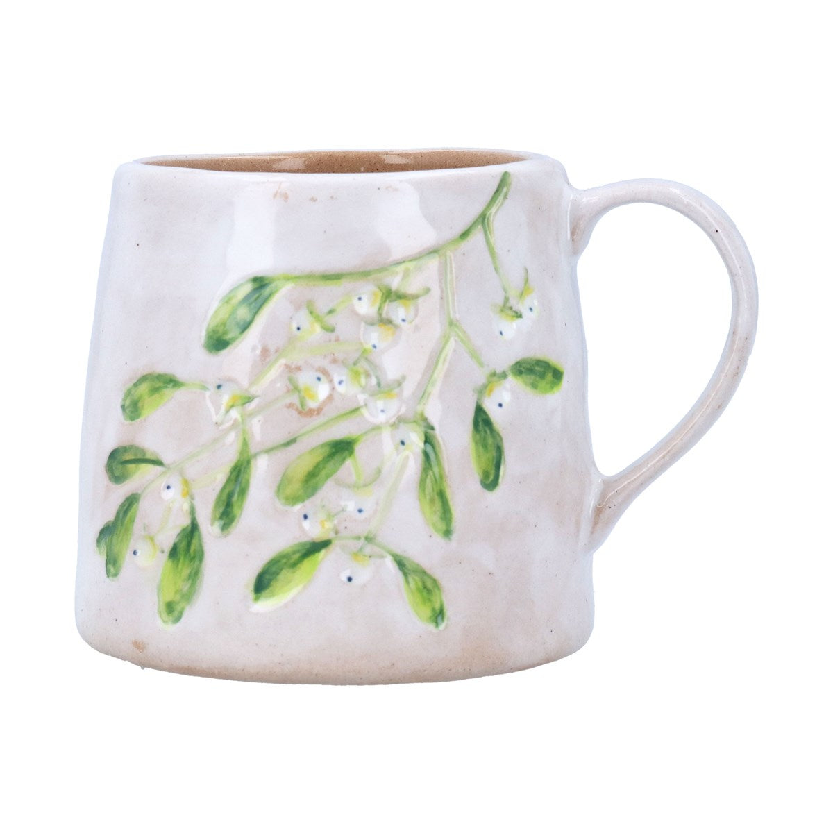 Stoneware Mug - Mistletoe