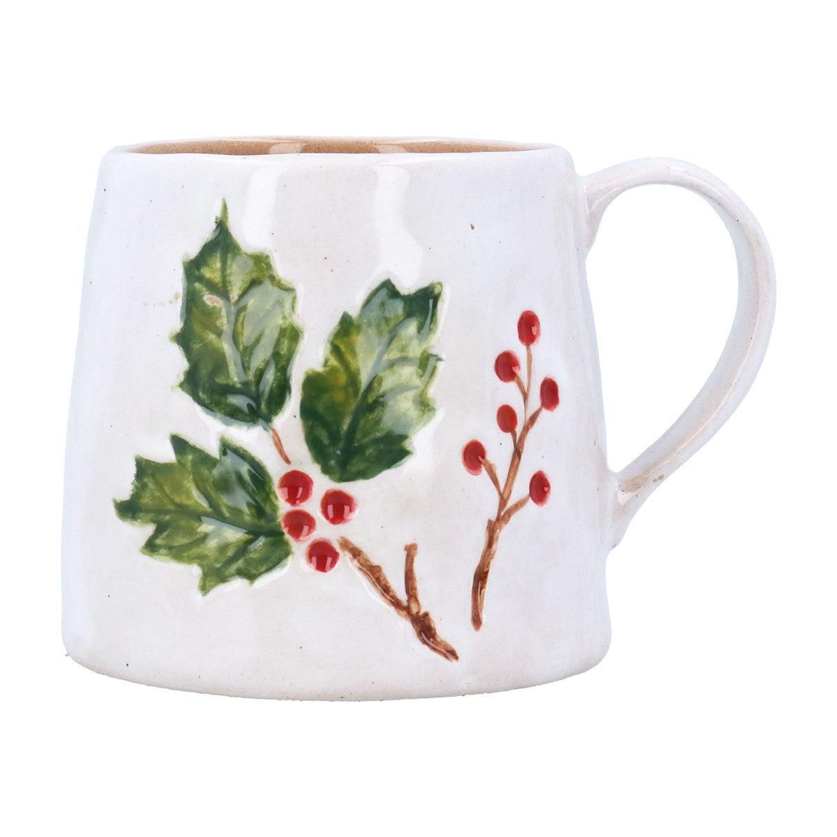Stoneware Mug - Holly and Berries
